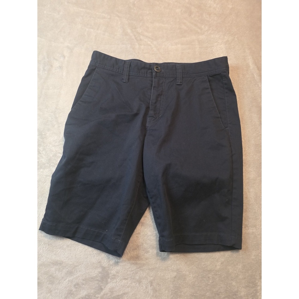 Volcom Hybrid Chino Shorts Mens 31 Black Stretch Casual Surf Skate